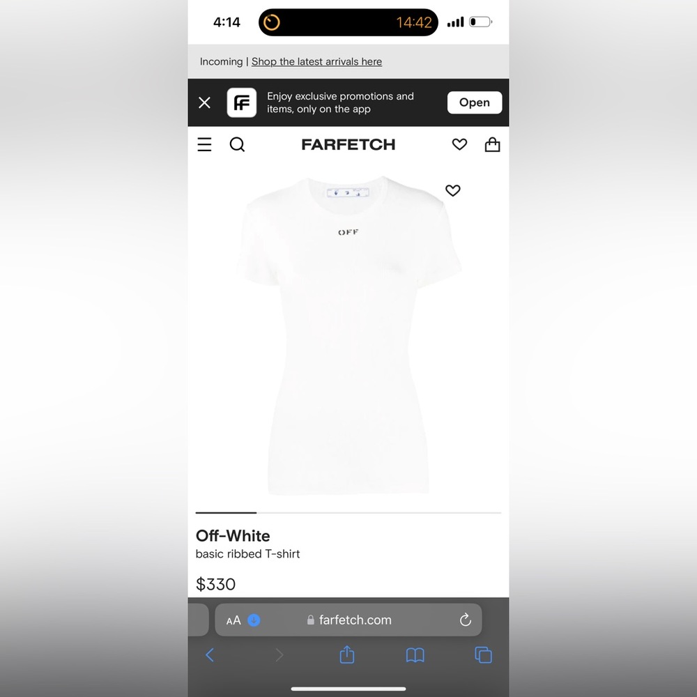 Off white ribbed shirt - Picture 4 of 4